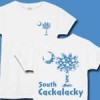 Buy Light Blue Polka Dots South Cackalacky Deluxe T-Shirts, Apparel, and Gifts